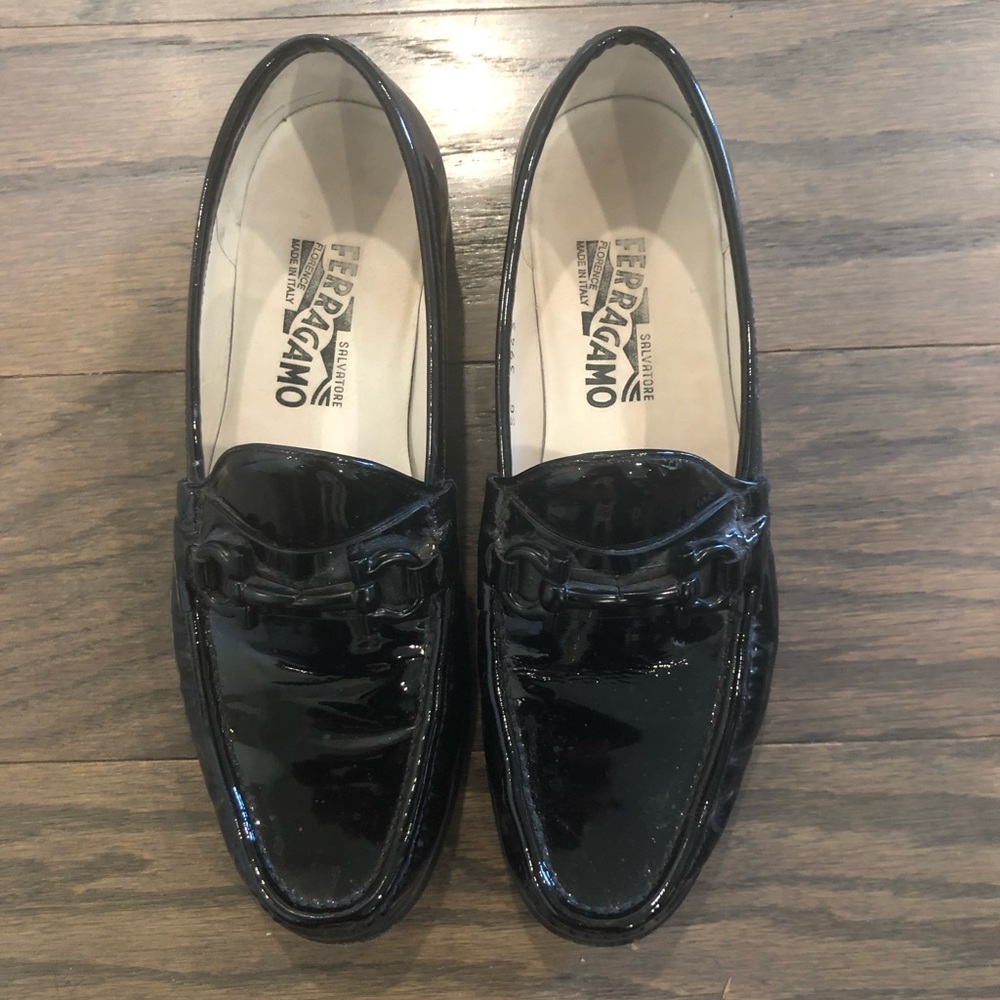 Ferragamo,  Patton leather Loafers